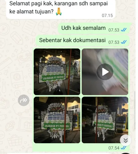 Pengiriman Papan Bunga Selamat Tambakan Gubug