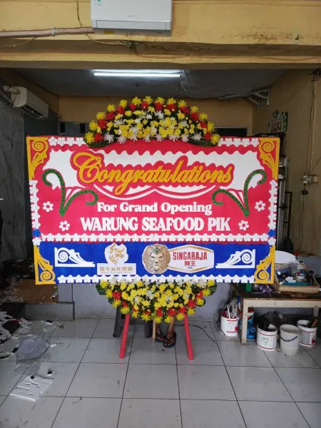 Papan Bunga Ucapan Selamat Tambakan Gubug